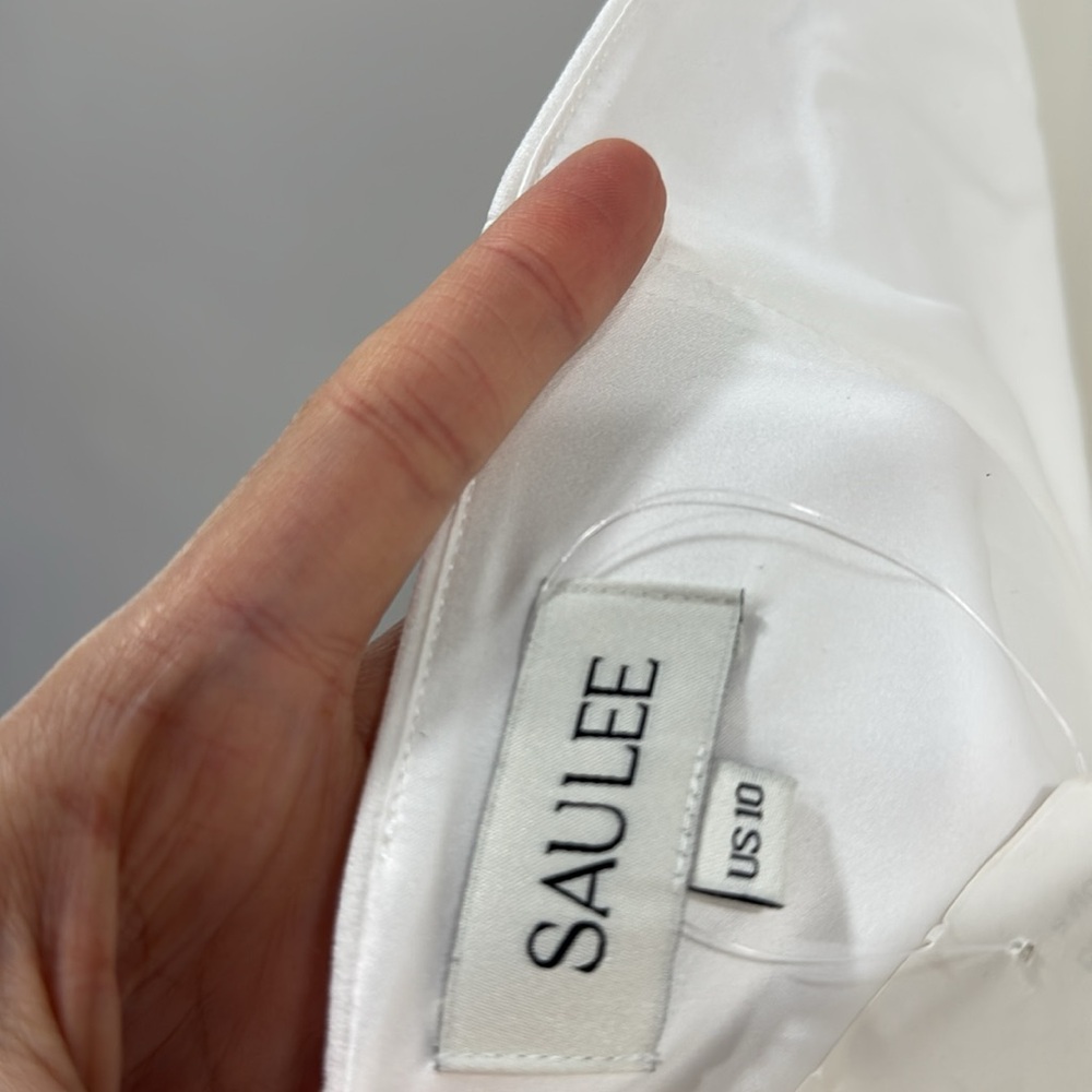 SAU LEE Florence Dress in White - Picture 13 of 16